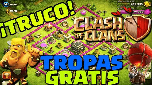 como-conseguir-tropas-y-hechizos-gratis-en-clash-of-clans